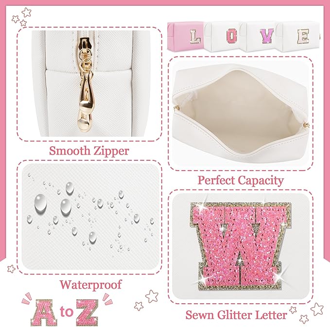 Personalized initial letter patch makeup