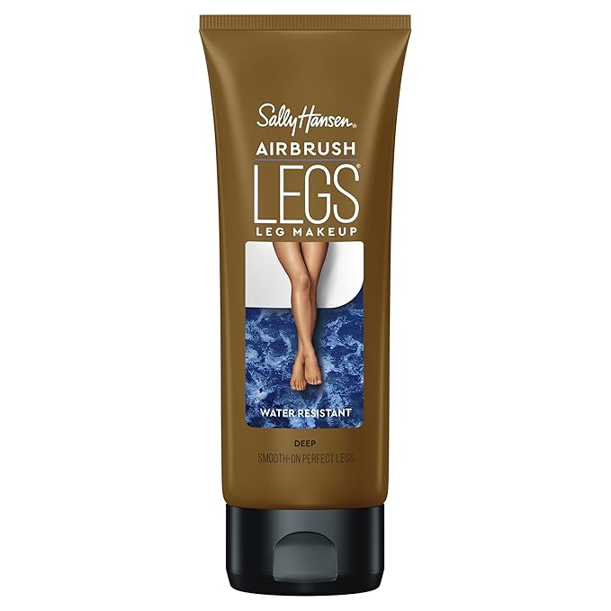 Sally Hansen Airbrush Legs®, Leg Makeup, Deep, Easy Application, Flawless Looking Legs, Water Resistant, Transfer Proof Lotion