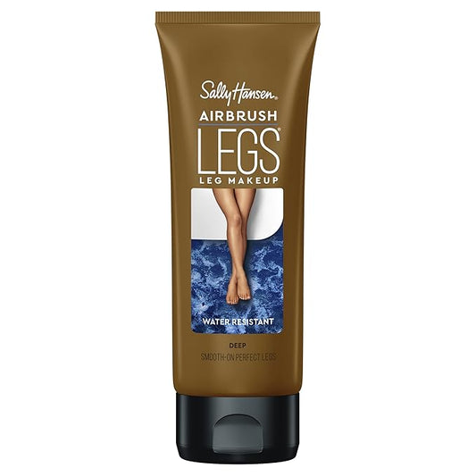 Sally Hansen Airbrush Legs®, Leg Makeup, Deep, Easy Application, Flawless Looking Legs, Water Resistant, Transfer Proof Lotion