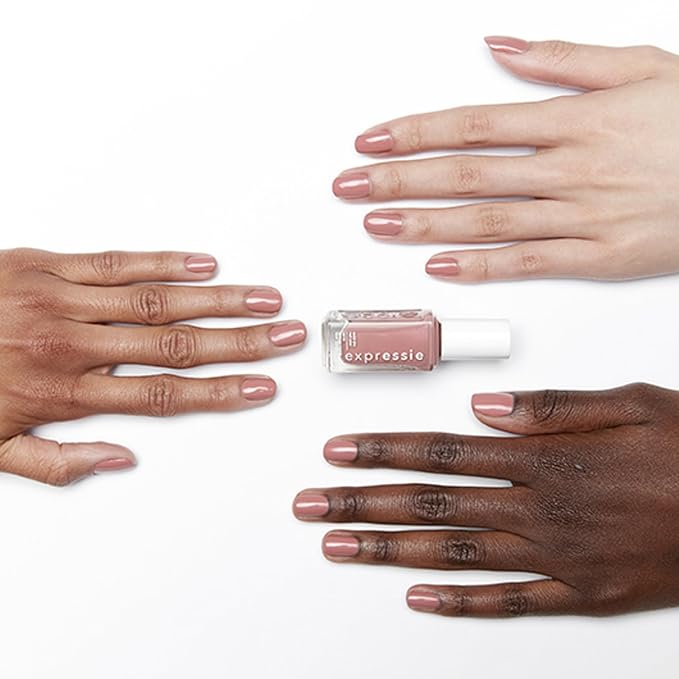 Essie expressie, Quick-Dry Nail Polish, 8-Free Vegan, Nude Vegan,