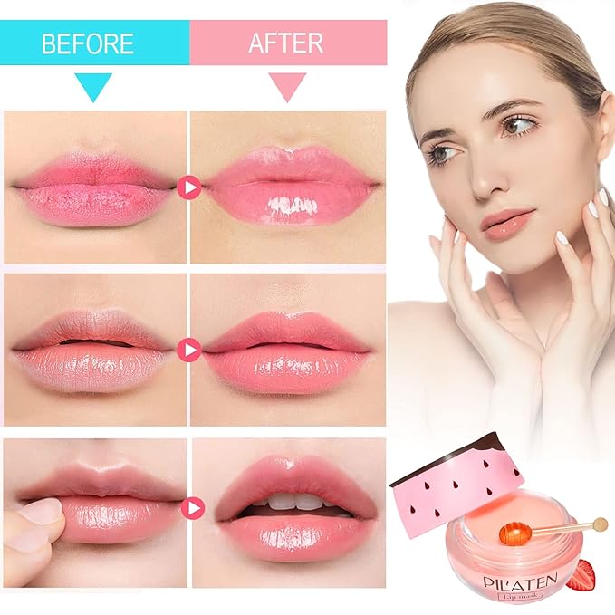 4 Pack Strawberry Lip Mask Bee Exfoliator