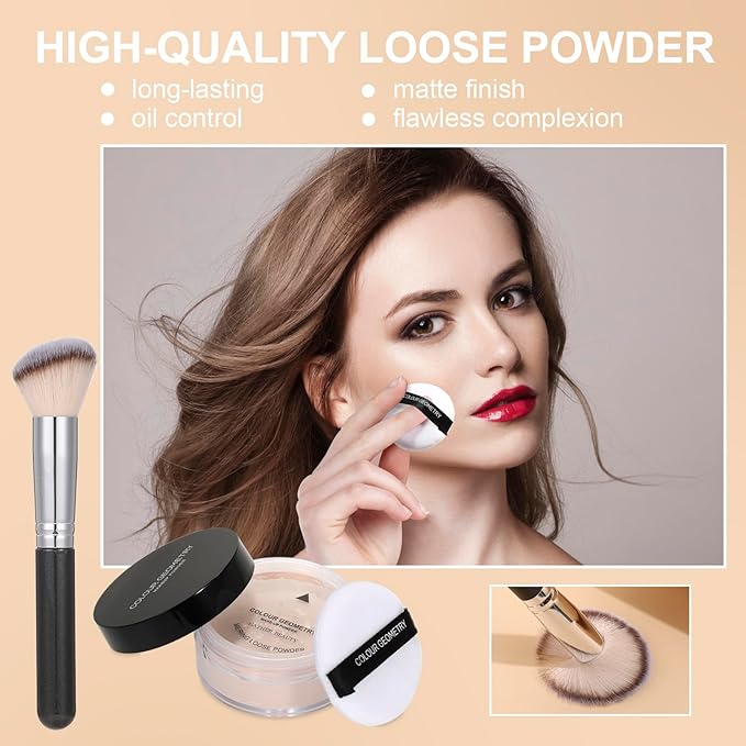 Foundation Full Coverage Matte Oil Control Concealer with Foundation Brush