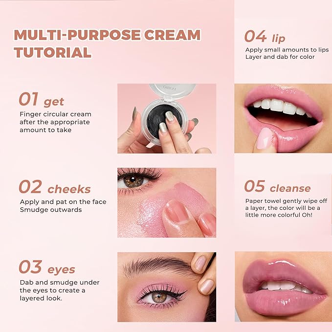 Lip & Cheek Balm, Luxuriously Creamy Long-Lasting