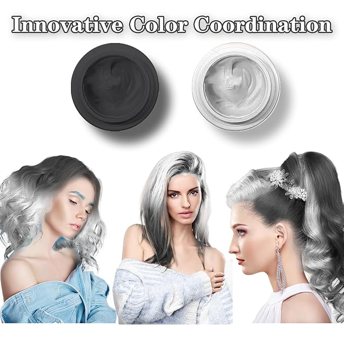 White Hair Color Wax, Temporary