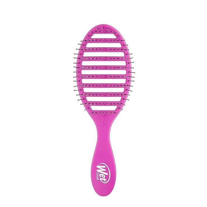 Wet Brush Speed Dry Hair Brush, Purple, Vented Design & Soft HeatFlex Bristles, Blow Dry Safe, Ergonomic Handle Manages Tangles & Uncontrollable Strands, Pain-Free Hair Accessories