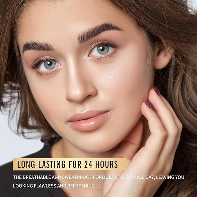 KIMUSE Lighting Glow Baked Foundation, Brighten Color, Color Natural Finish