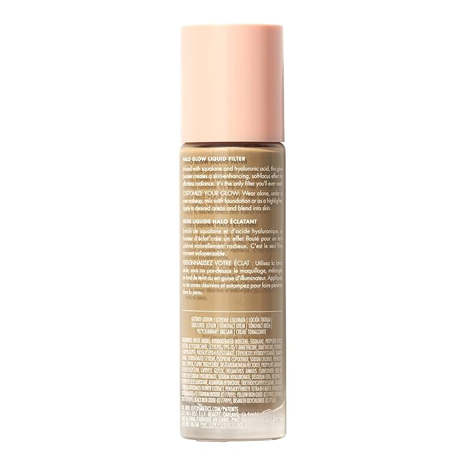 e.l.f. Halo Glow Liquid Filter, Complexion Booster For 3.5 Medium