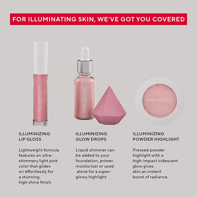 Mirabella 4-Piece Makeup Set for Women