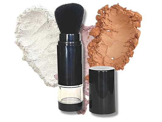 Face, Body and Hair Highlighters (6, EMPTY and Pump Brush)