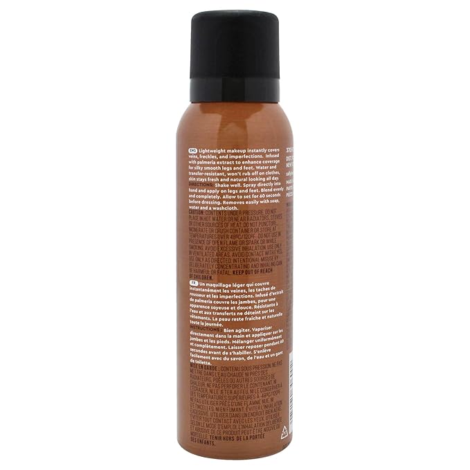 Sally Hansen Airbrush Legs®, Leg Spray-On Makeup, Tan Glow, Easy Application, Flawless Looking Legs, Water Resistant, Transfer Proof