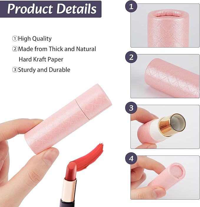 NICENEEDED 10 Pcs Paperboard Lip Balm