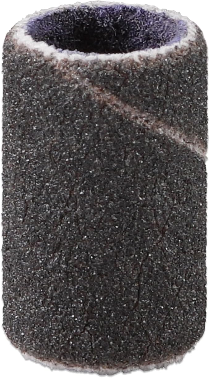 PANA 100 Pieces Nail Sanding Bands Professional Nail Manicure Great Fit for Nail Drill Bits for Acrylic Nails (240 Grit, Black)