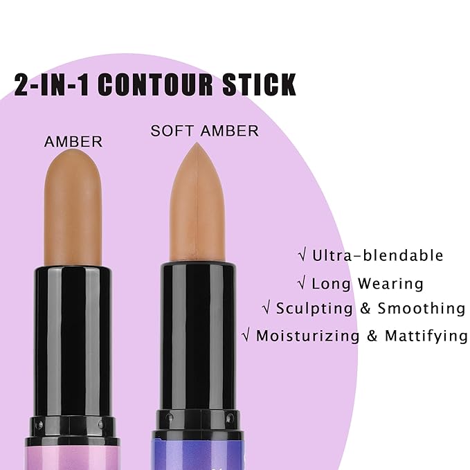 Dual-Ended Contour Stick, Face Shaping & Contouring Stick,