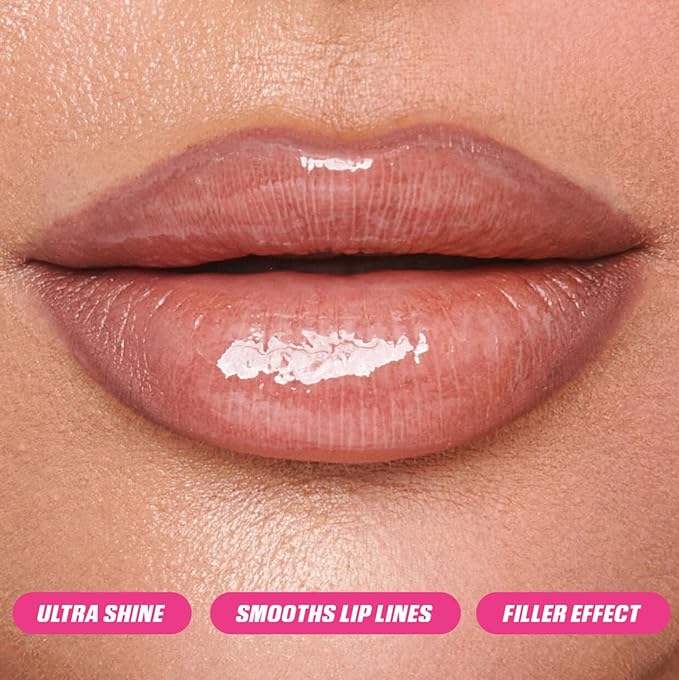 Huda Faux Filler Extra Shine Lip Gloss UUU-Baby (electric lilac) - 3.9 mL / 0.13 fl oz