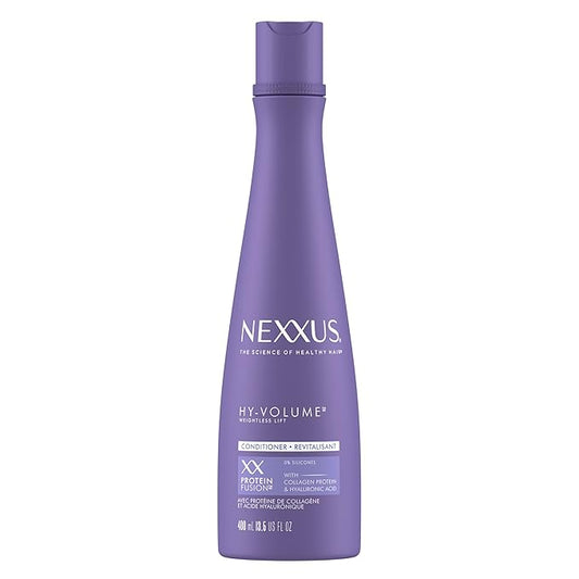 Nexxus Hy-Volume Weightless Lift Conditioner Protein Fusion with Collagen Protein & Hyaluronic Acid For Flat & Limp Hair for 48 Hours of Volume 13.5 Fl Oz