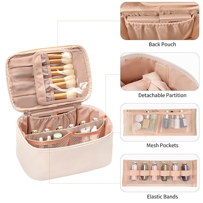 Ocheal makeup bag, portable cosmetic