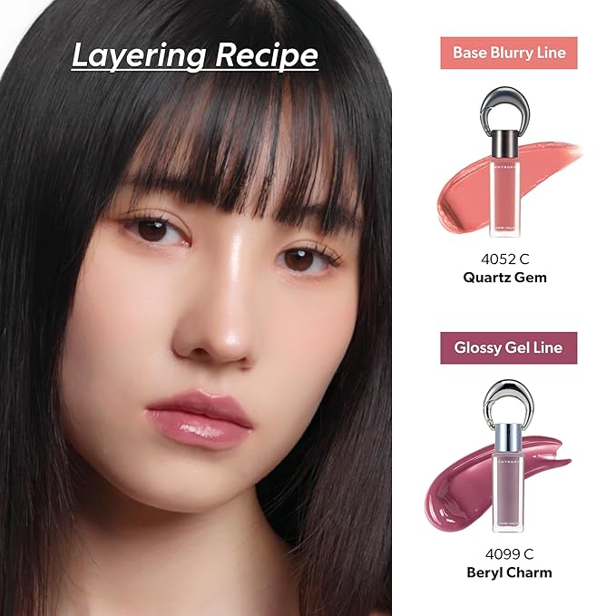 ENTROPY Makeup 2-in-1 Charm Shiny Glowy Lip & Cheek Gloss Tint Keychain, High Pigment Glossy Lip Color & Plumping Gloss, C10 Taaffeite Charm