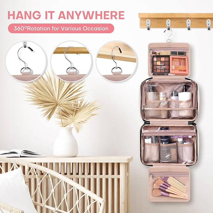 Travel toiletry bag for women,