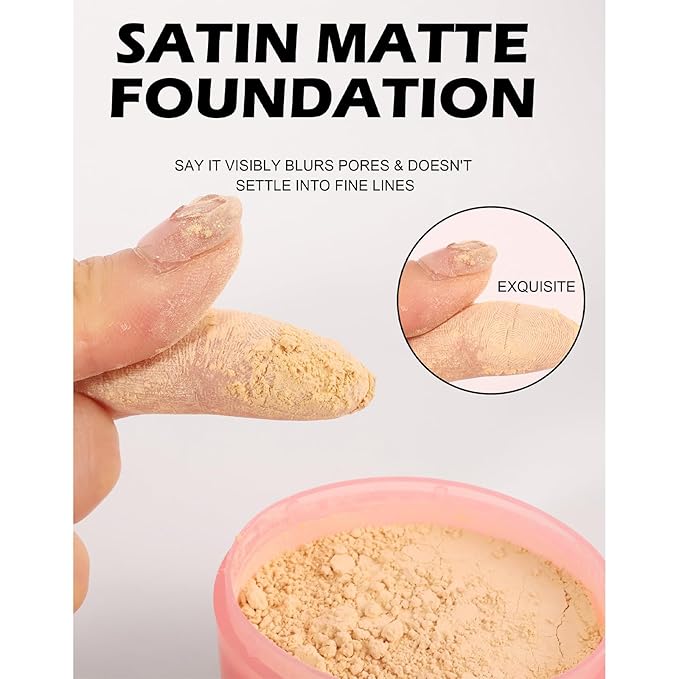 Loose Face Powder Setting Powder Makeup 0. （V03）With Powder Puff 67oz