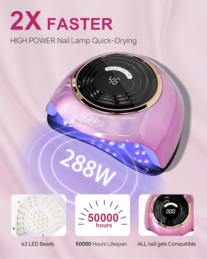 Uv led nail lamp, 288w