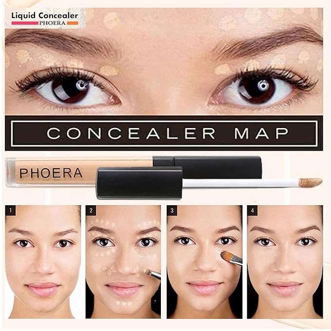 Full Coverage Makeup Set with Foundation (102 Nude), for Women