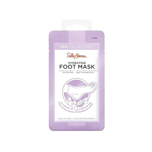Sally Hansen Spa Collection, Hydrating Foot Mask, Soothing Socks for Dry Feet, Includes Vitamin E, Macadamia and Shea Butter