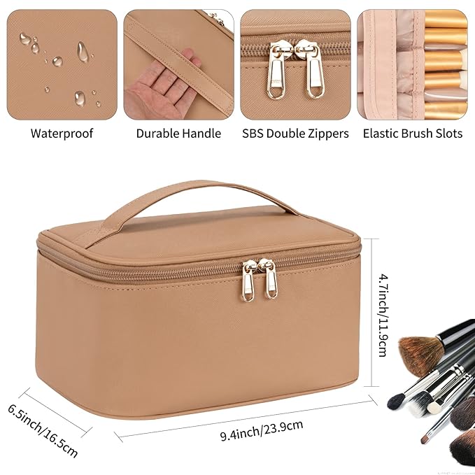 Ocheal makeup bag, portable cosmetic