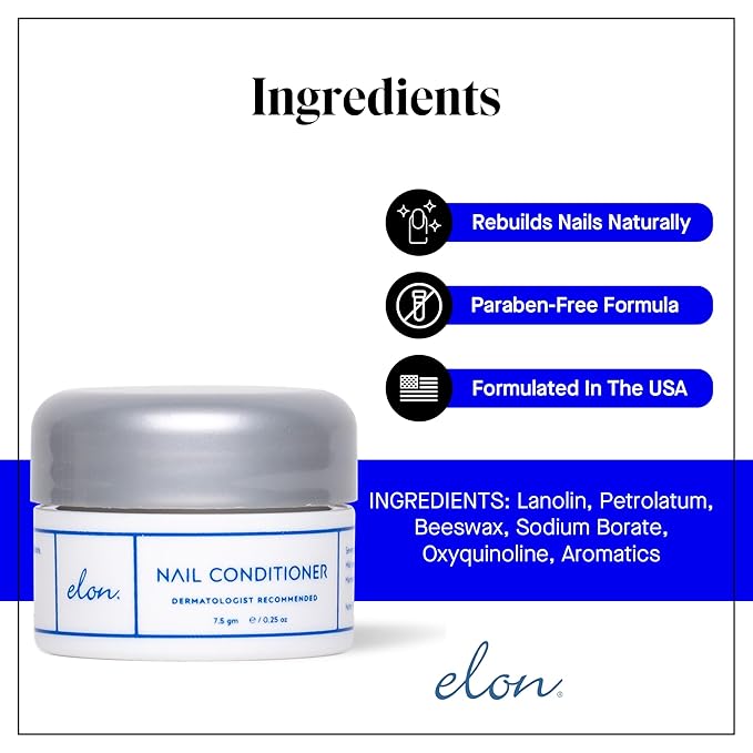 Elon Lanolin-Rich Nail Conditioner, Strengthens