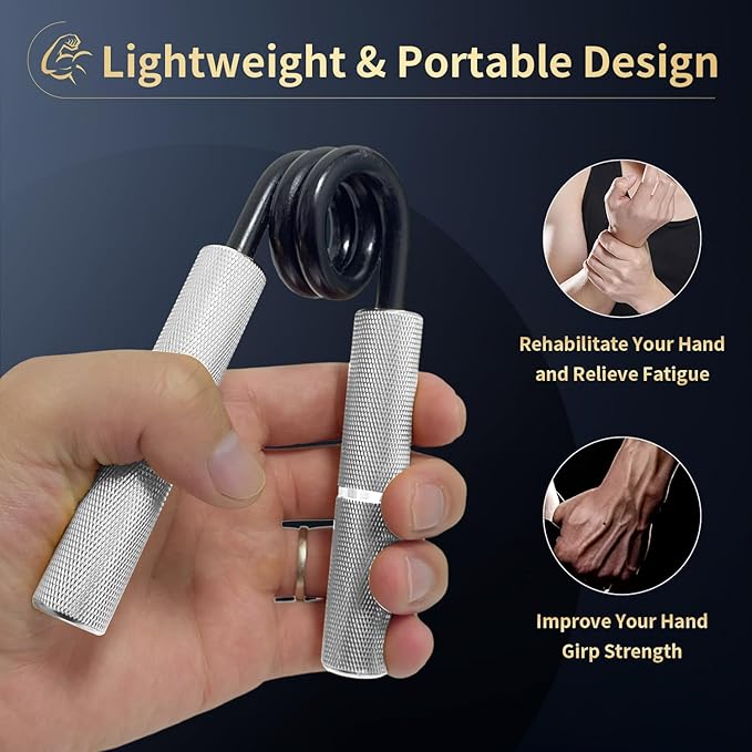 Grip Strength Trainer 4 Pack 50LB-200LB Metal