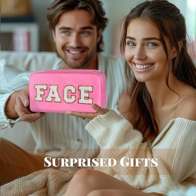 4pcs preppy makeup bags set,