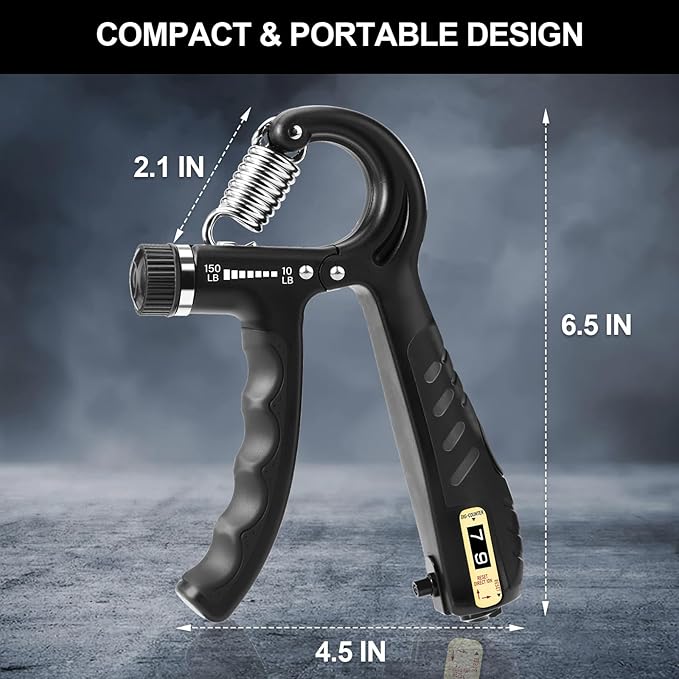 2 Pack Grip Strength Trainer 10-150 lbs