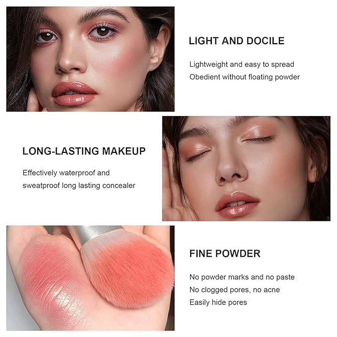12 Colors Blush Palette,Highlighter Blush Powder Makeup,Long-Wearing,Smudge Proof,Natural-Looking,Blendable Cosmetics Makeup