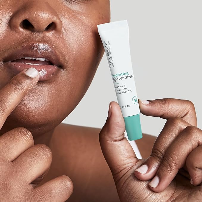 Urban Skin Rx Hydrating Lip Treatment | Clear, Ultra-Moisturizing Treatment Smooths, Softens and Hydrates Lips Throughout the Day with Peptides, Avocado Oil, Collagen and Vitamin E | 0.25g