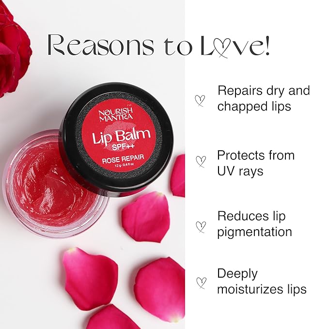 Nourish Mantra Rose Repair Lip Balm 12g