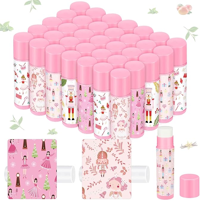 Dunzy 50 Pcs Christmas Lip Balm Stocking