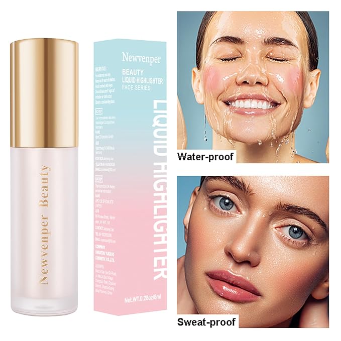 Highlighter Beauty Wand with Brush Liquid Highlighter with