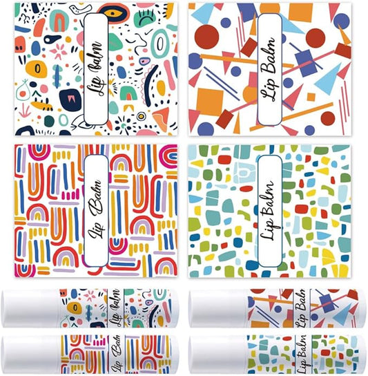 OLYCRAFT 100Pcs Self-Adhesive Lip Balm Tag