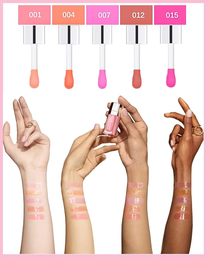 Hydrating Plumping Lip Glow Oil,Shine Tinted Gift