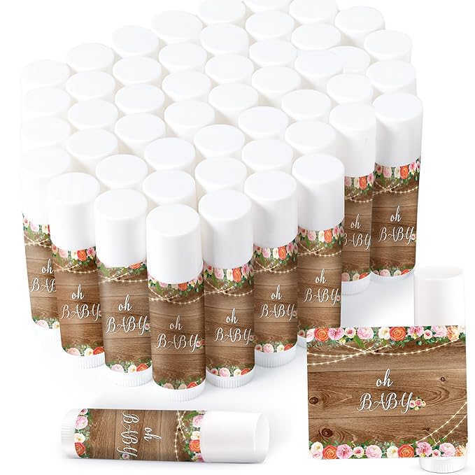 40 Pieces Lip Balm Bulk Baby (Floral)