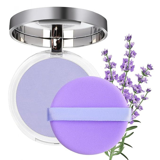 Lavender Matte Setting Powder, Oil Control Smooths Facial (Purple, 0.) 38oz