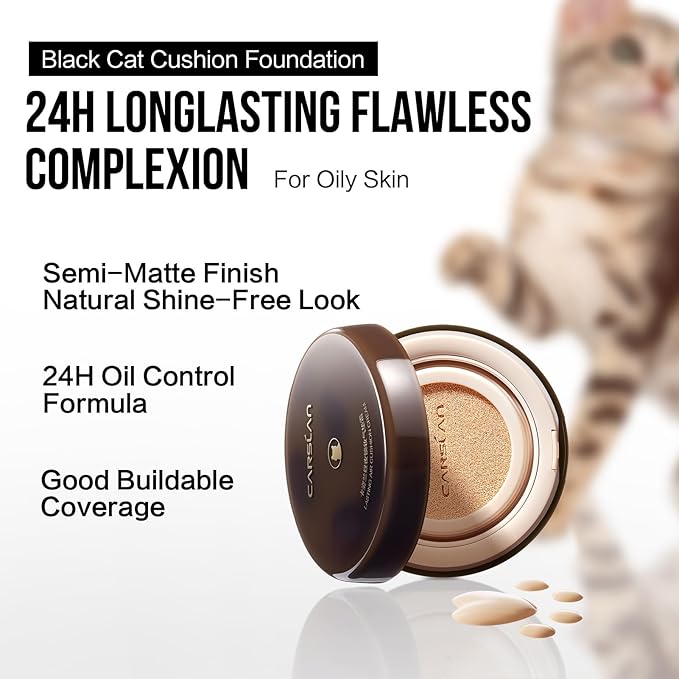 Lasting Air Cushion Cream Face Foundation Makeup, Lightweight,