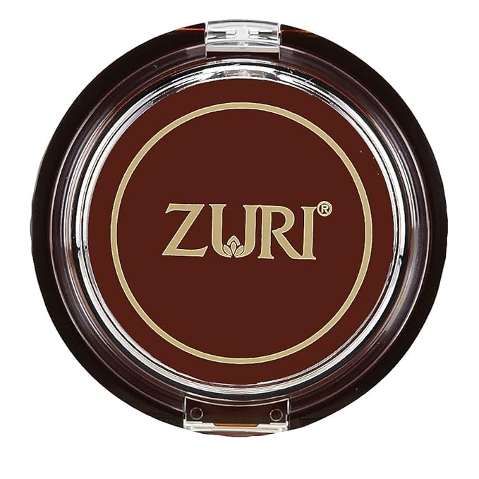 Zuri Naturally Sheer Satin Finish Pressed Powder - - Chestnut