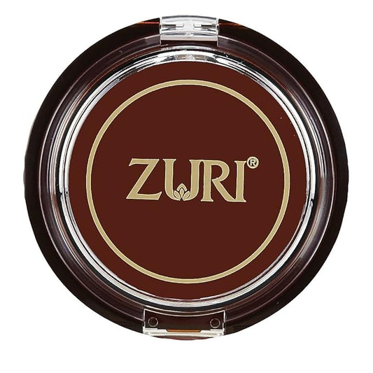 Zuri Naturally Sheer Satin Finish Pressed Powder - - Chestnut