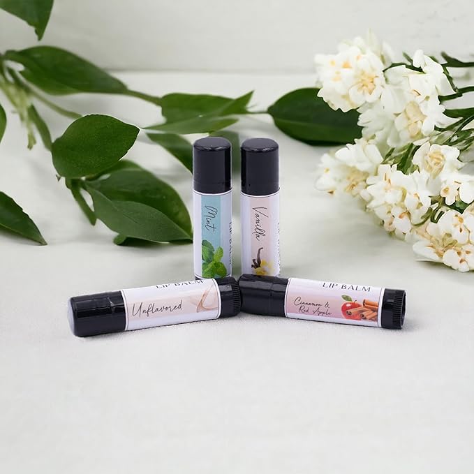 Lip Balm Naturals 4-Pack, Mint Vanilla Moisturizing