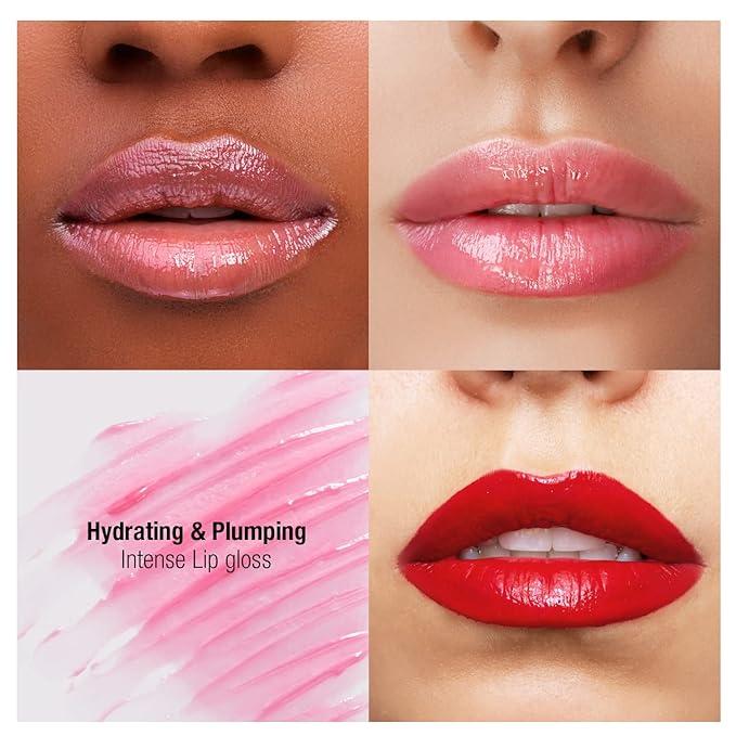 STUDIO LIMITED Instant Fab Crystal Shiny Rainbow Lip Gloss Long Lasting Ultra Hydrating Plumping Lip Gloss for women girls Value Pack 14ml/ 0.47oz (Rainbow, 12 Pcs)