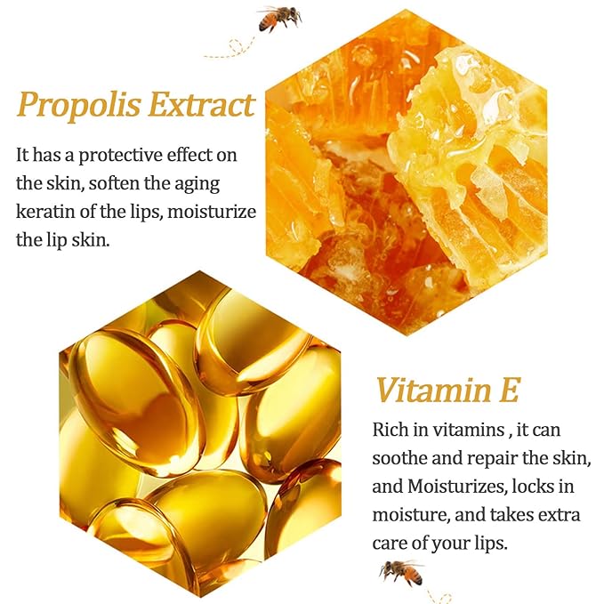 2 PCS Bee Lip Balm Lip Wrinkle