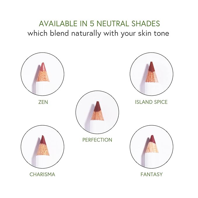 Honeybee Gardens Irresistible Lip Liner In Charisma, Matte Medium Warm Berry Color, Long-Lasting, Gluten-Free, Vegan, 0.04 oz