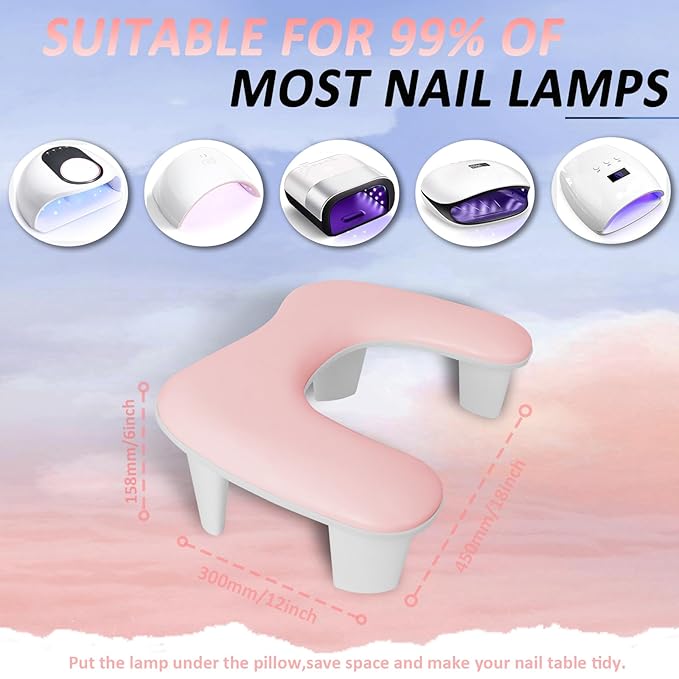 Nail arm rest for nail