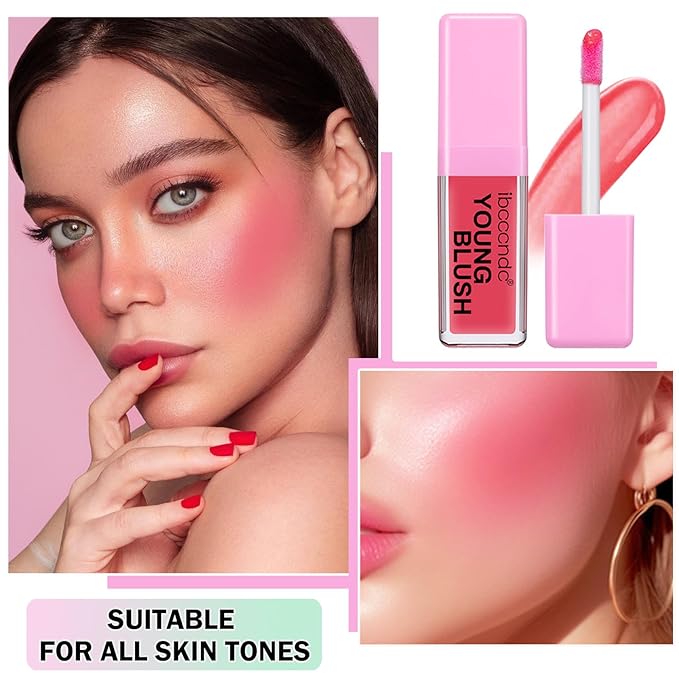 CAHIUYOA Pink Liquid Blush Oil Clear Liquid Blush for Women