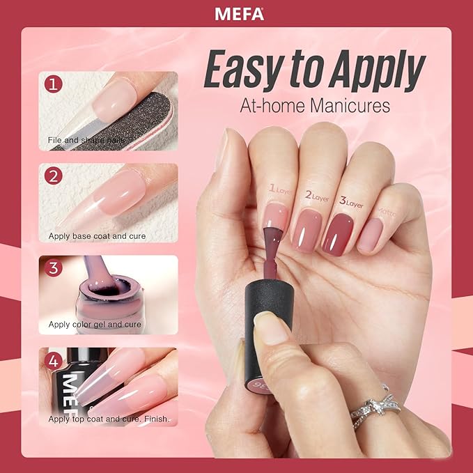 Mefa jelly gel nail polish